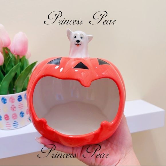 5/ $100 Starbucks Thailand 2022 pumpkin candy bowl - Picture 1 of 7